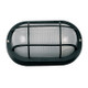 Ovoid Black Bumper Nylon Bulkhead Light Ovoid Black Bumper Nylon Bulkhead Light